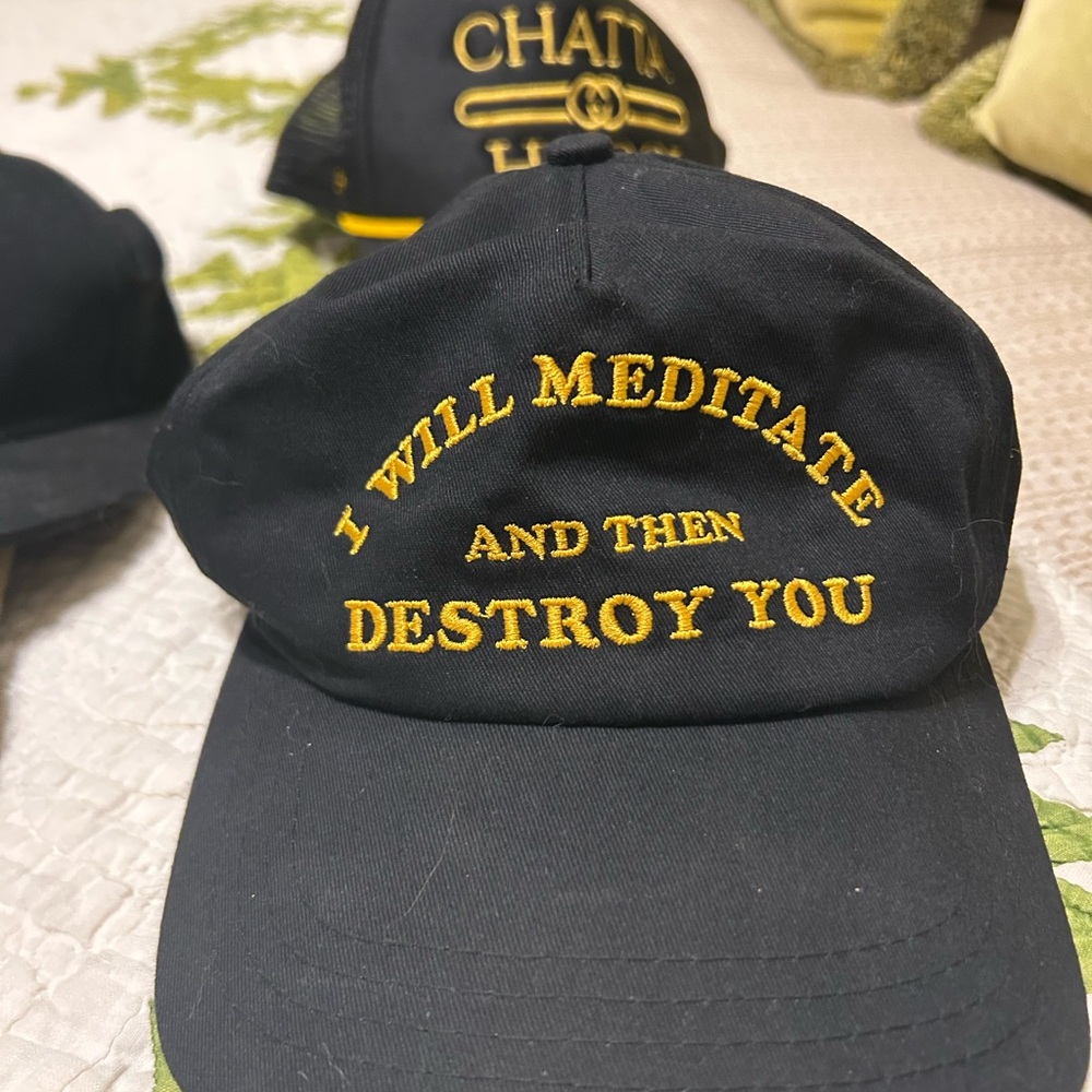 Bold Black and Gold Statement Hat